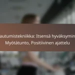 Palautumistekniikka: Itsensä hyväksyminen, Myötätunto, Positiivinen ajattelu